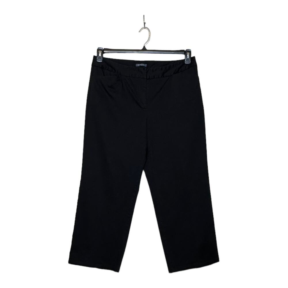 Jones Wear Studio black straight legs cropped pants size 14